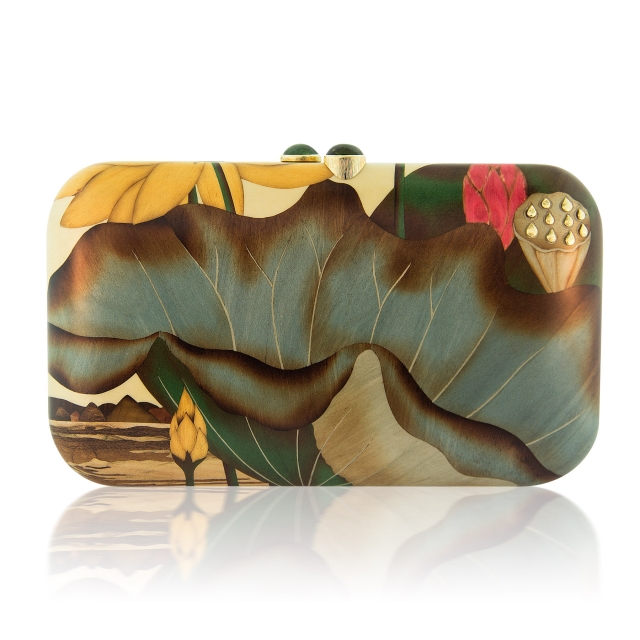 Egyptian lotus flower clutch → Silvia Furmanovich